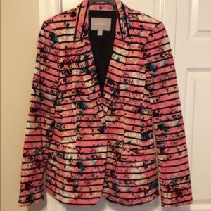 Banana Republic Pink Floral Blazer